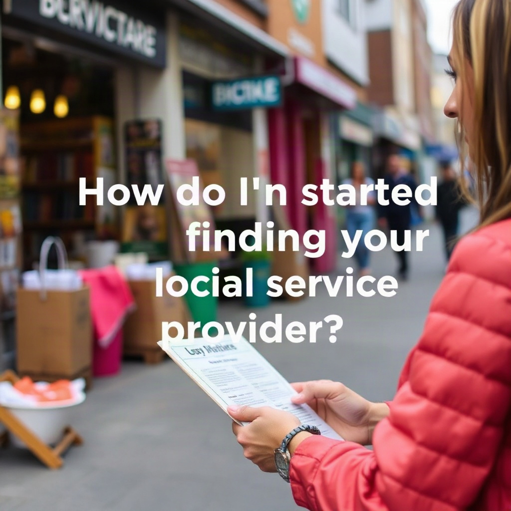 How do I get started finding a local service provider?